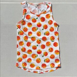 Crewcuts girls tank top in orange print